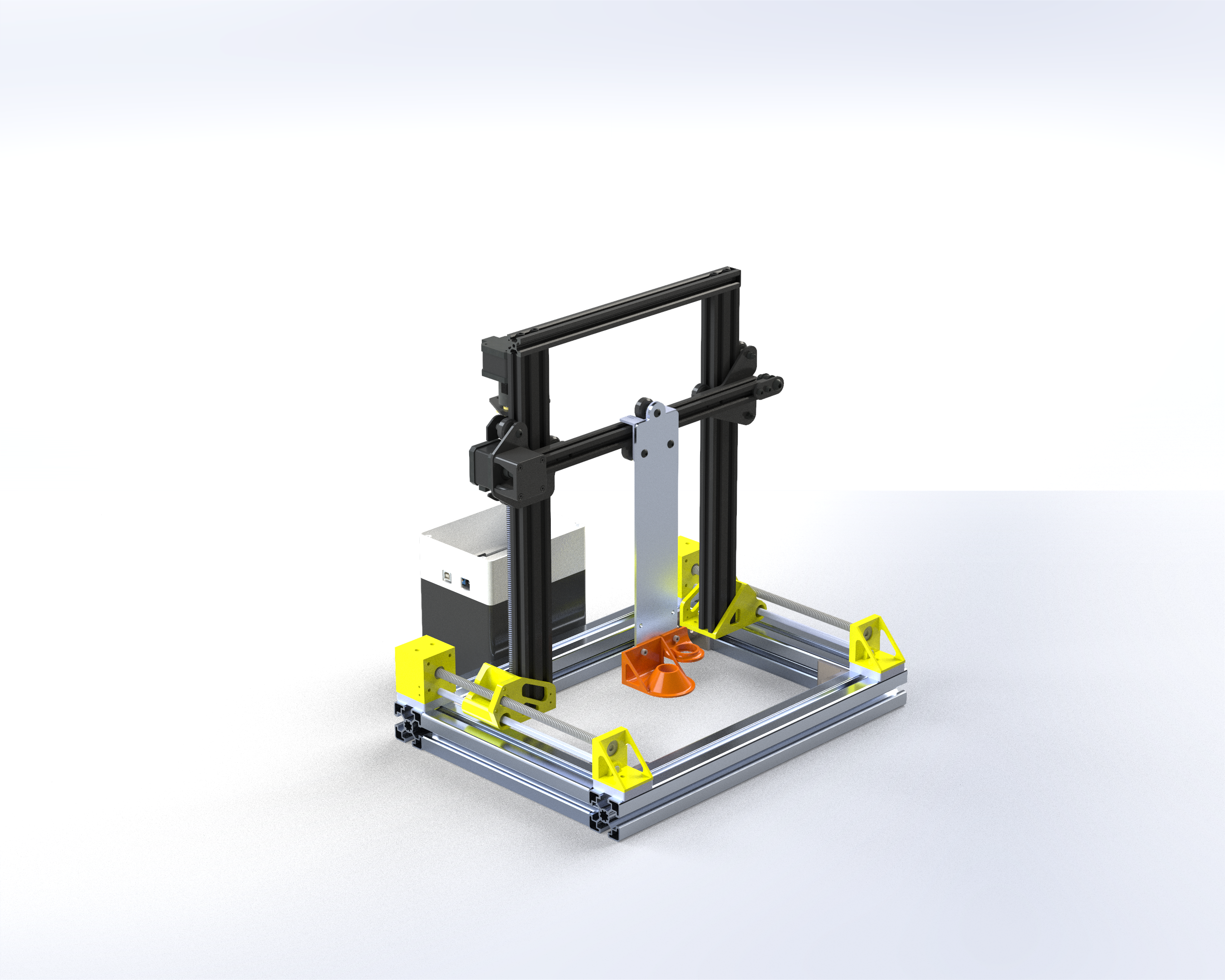 Acoustic Emissions Gantry System CAD Assembly